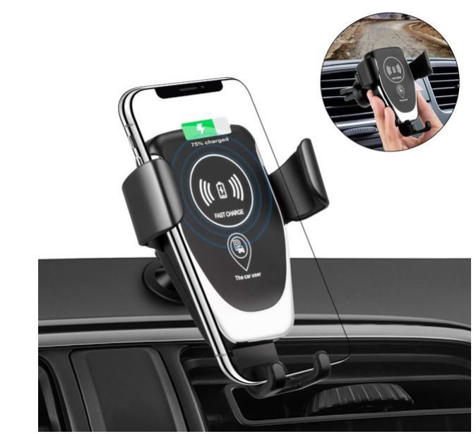 Photo 1 of Wireless Car Charger Mount, One-Hand Auto Clamping Air Vent Phone Holder, 10W Fast Charging for Samsung Galaxy S9 S8 S7 Note 8. 7.5W Compatible with iPhone Xs XR X 8 and Qi Enabled Devices
