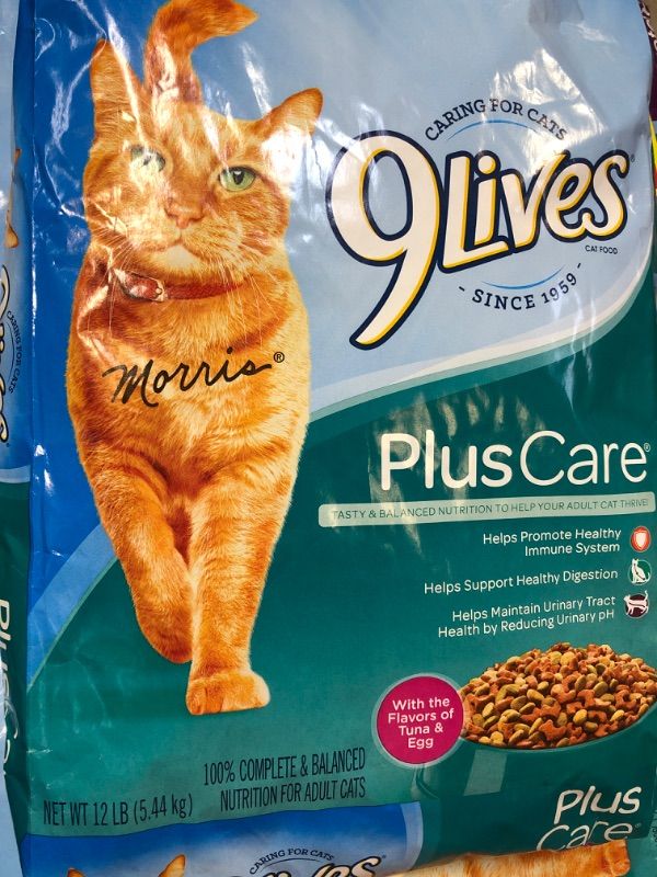 Photo 2 of 9Lives Plus Care Dry Cat Food, 12 Pound Bag
Exp: April 2022