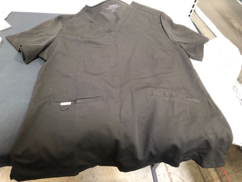 Photo 1 of WOMEN'S BLACK SCRUB TOP SIZE LARGE