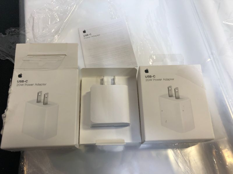 Photo 2 of Apple 20W USB-C Power Adapter PACK OF 2