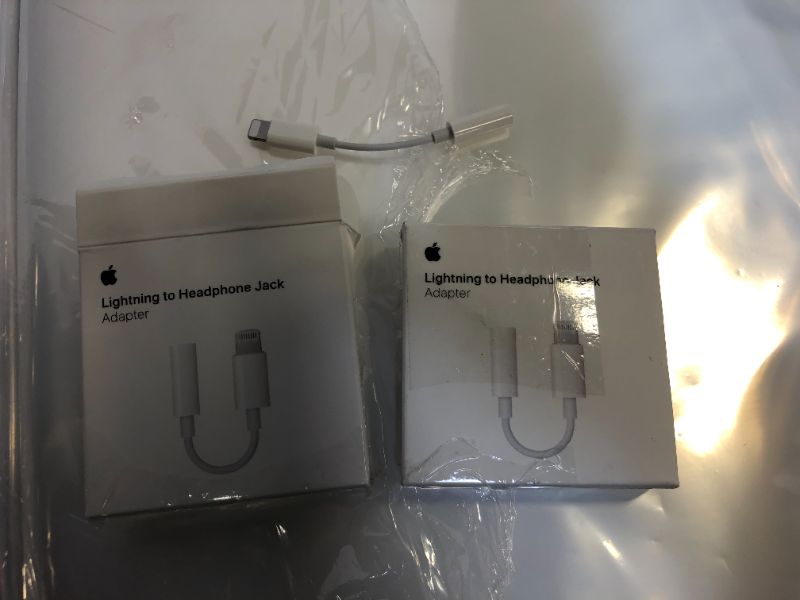 Photo 2 of Apple Lightning to 3.5 mm Headphone Jack Adapter PACK OF 2
