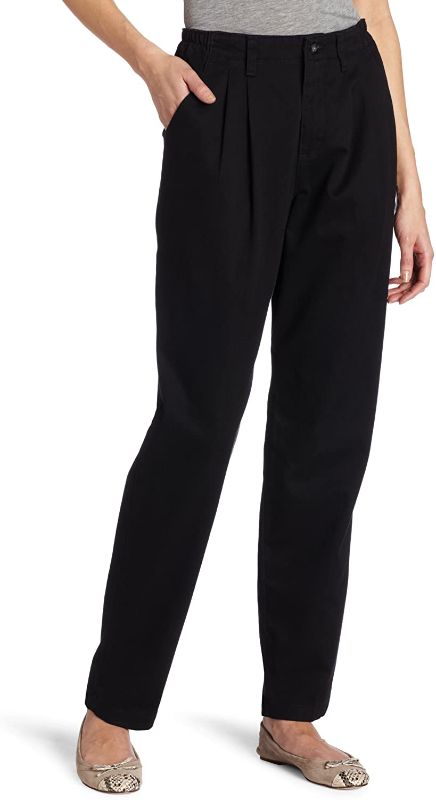 Photo 1 of Lee Women's Relaxed-Fit Pleated Pant SIZE 14 MEDIUM
