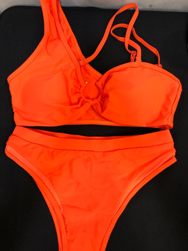 Photo 1 of Womens Bathing Suit 2 piece Swimwear Orange Size M 