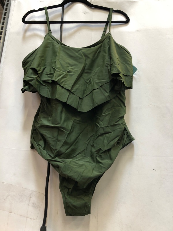 Photo 1 of Womens bathing suit Army Green 1 piece XXL