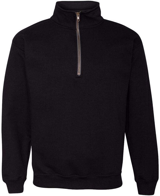 Photo 1 of Gildan mens Fleece Quarter-zip Cadet Collar Sweatshirt, Style G18800 LARGE 
