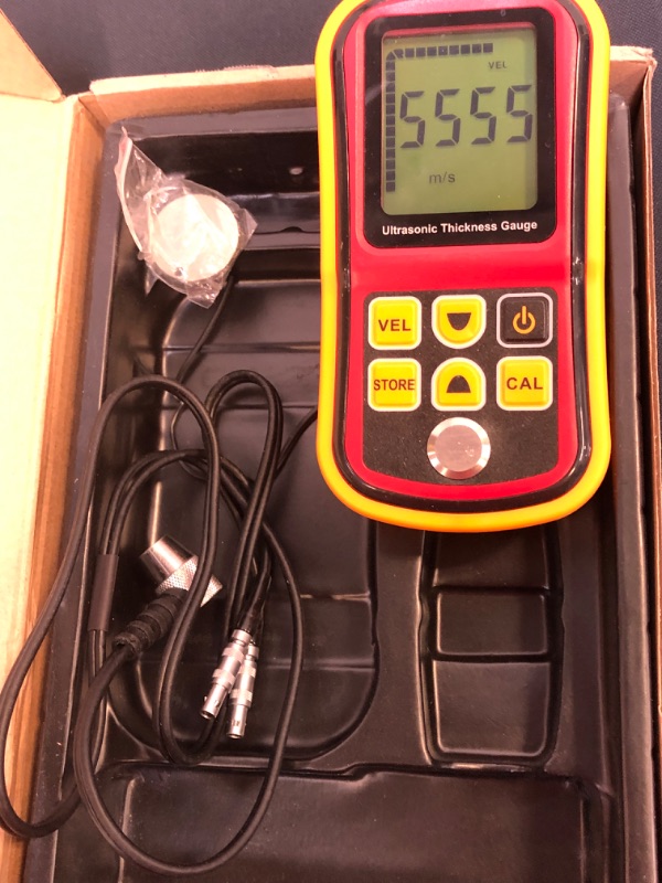 Photo 1 of Thickness Gauge, GM100 1.2-220mm Ultrasonic Thickness Gauge Steel Width Testing Monitor Digital Thickness Tester
[ UNABLE TO TEST FOR PROPER FUNCTION ] 