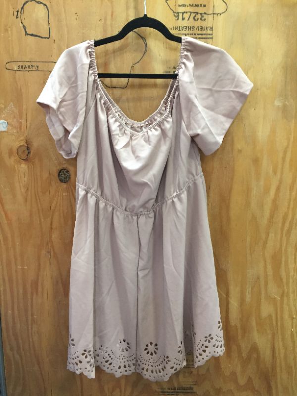 Photo 1 of WOMENS DRESS OFF THE SHOULDER PINK 2XL