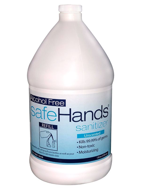 Photo 1 of 
SafeHands Alcohol-Free Hand Sanitizer Refills 128 oz