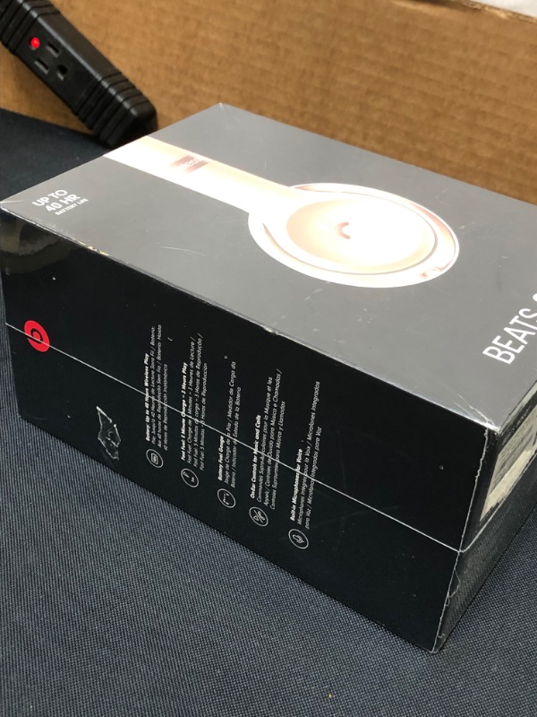 Photo 4 of Beats Solo3 Wireless On-Ear Headphones - Apple W1 Headphone Chip, Class 1 Bluetooth, 40 Hours of Listening Time, Built-in Microphone - Rose Gold (Latest Model) BRAND NEW FACTORY SEALED
