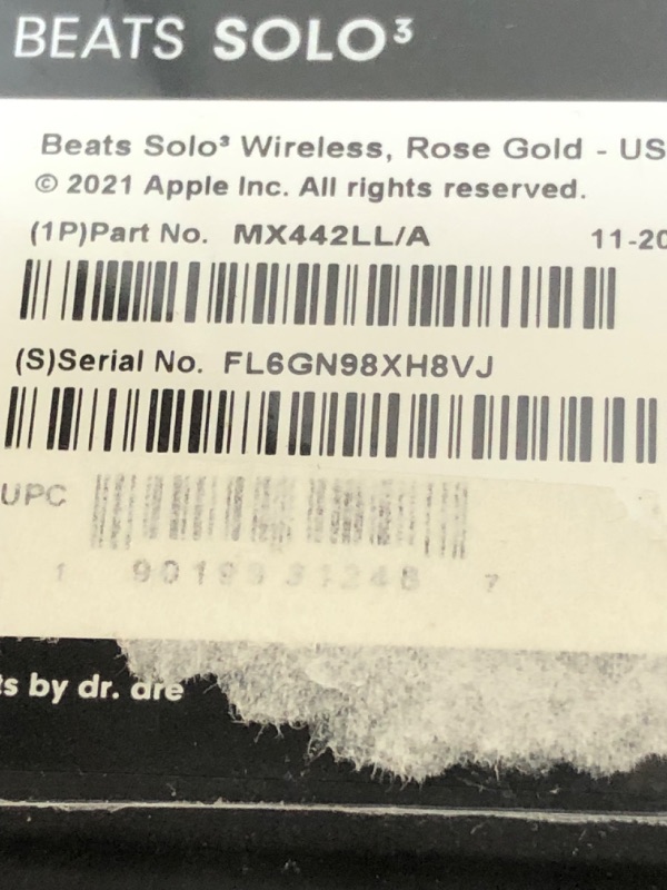 Photo 6 of Beats Solo3 Wireless On-Ear Headphones - Apple W1 Headphone Chip, Class 1 Bluetooth, 40 Hours of Listening Time, Built-in Microphone - Rose Gold (Latest Model) BRAND NEW FACTORY SEALED
