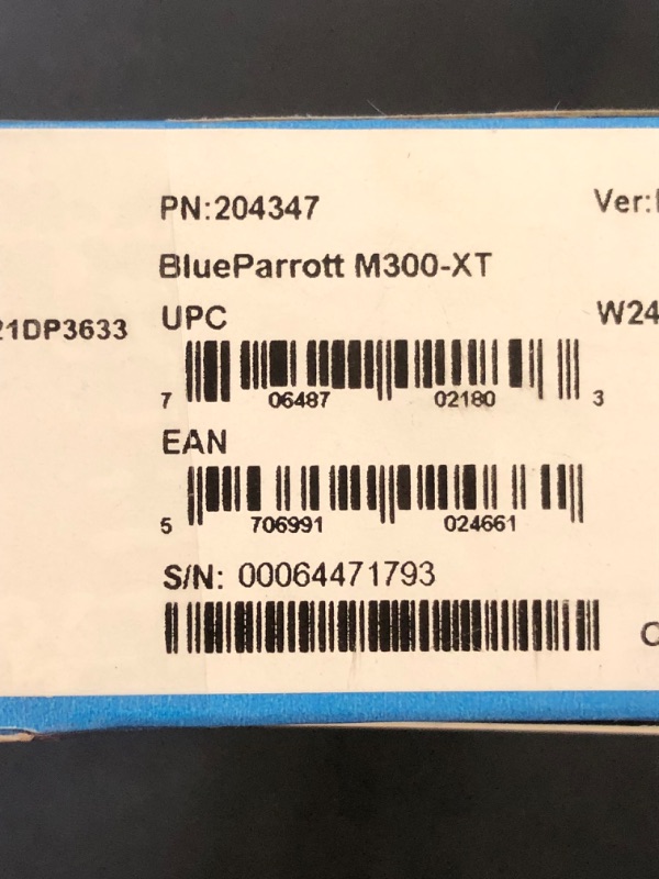 Photo 4 of BlueParrott M300-XT Noise Cancelling Hands-free Mono Bluetooth Headset for Mobile Phones with up to 14 Hours of Talk Time for On-The-Go Mobile Professionals & Drivers UNABLE TO TEST FOR PROPER FUNCTION 
