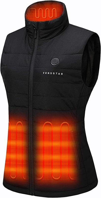 Photo 1 of Venustas Women's Heated Vest with Battery Pack 7.4V, Heated clothes for women Size 2XL