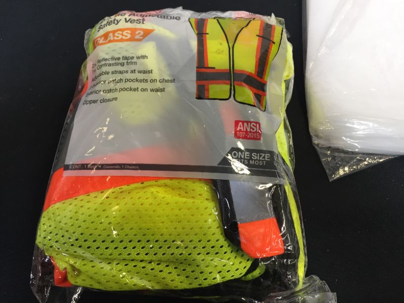 Photo 2 of HDX Hi Visibility 2-Tone Class 2 Reflective Safety Vest ONE SIZE FITS MOST