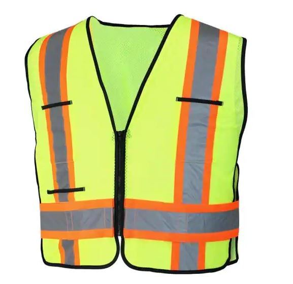 Photo 1 of HDX Hi Visibility 2-Tone Class 2 Reflective Safety Vest ONE SIZE FITS MOST