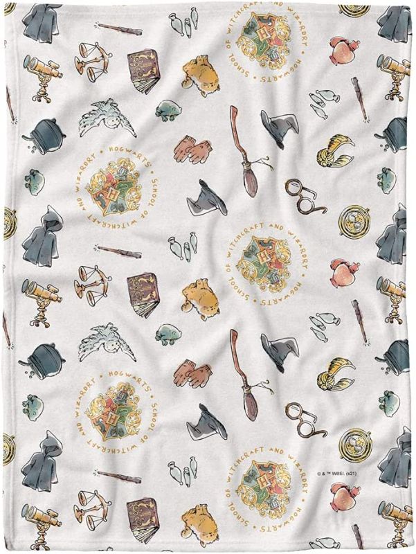 Photo 1 of Harry Potter Fleece Baby Blanket, 30"x40" Whimsical Icons, Unisex for Girls & Boys, Infants/Toddlers
