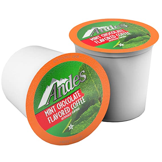 Photo 1 of Andes Mints Coffee Chocolate Mint Peppermint Coffee Pods for Keurig K-Cup Brewers, 40 Count Best by June 30 2022