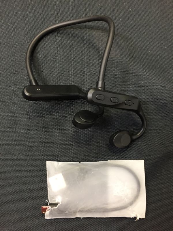 Photo 3 of Bone Conduction Headphones Bluetooth 5.0,Wireless Open Ear Headphones with Built-in Mic,Waterproof Earphones,Sweatproof Sports Headset for Running,Cycling,Hiking,Gym,Climbing & Driving
