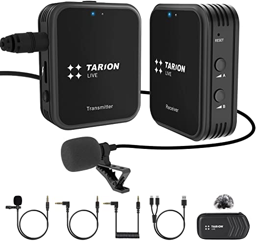 Photo 1 of TARION Digital 2.4GHz Wireless Lavalier Microphone System Compatible with DSLR Cameras Camcorders Smartphones and Tablets G1(A1) FACTORY SEALED