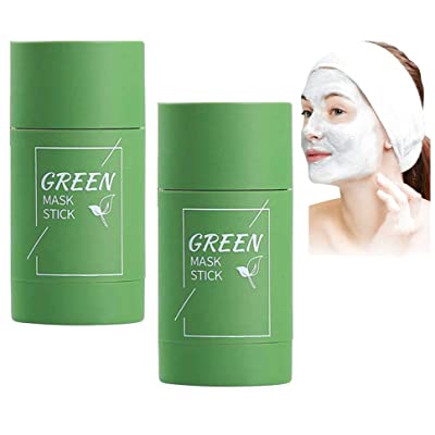 Photo 1 of 2 Pack Green Tea Mask Stick, Auzky Green Mask Stick Green Tea Cleansing Mask Stick for all Skin Types