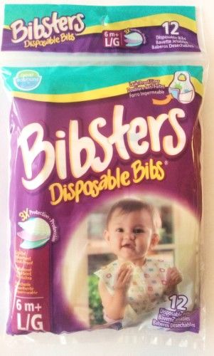 Photo 1 of Bibsters Disposable Bib, 12 Ct ( 2 PACK ) 