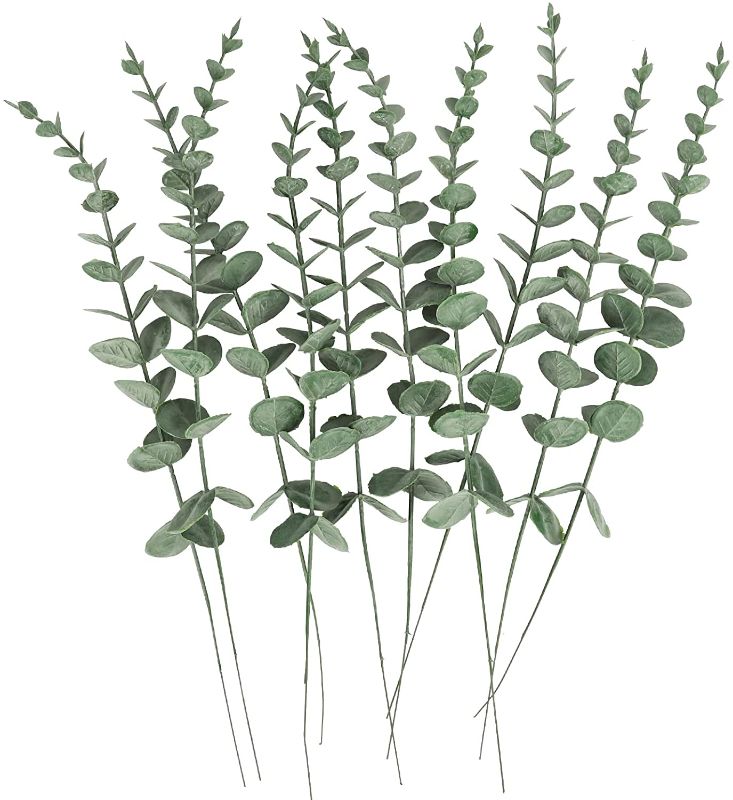 Photo 1 of 14 pcs Artificial Eucalyptus Leaves Faux Eucalyptus Branches Decoration