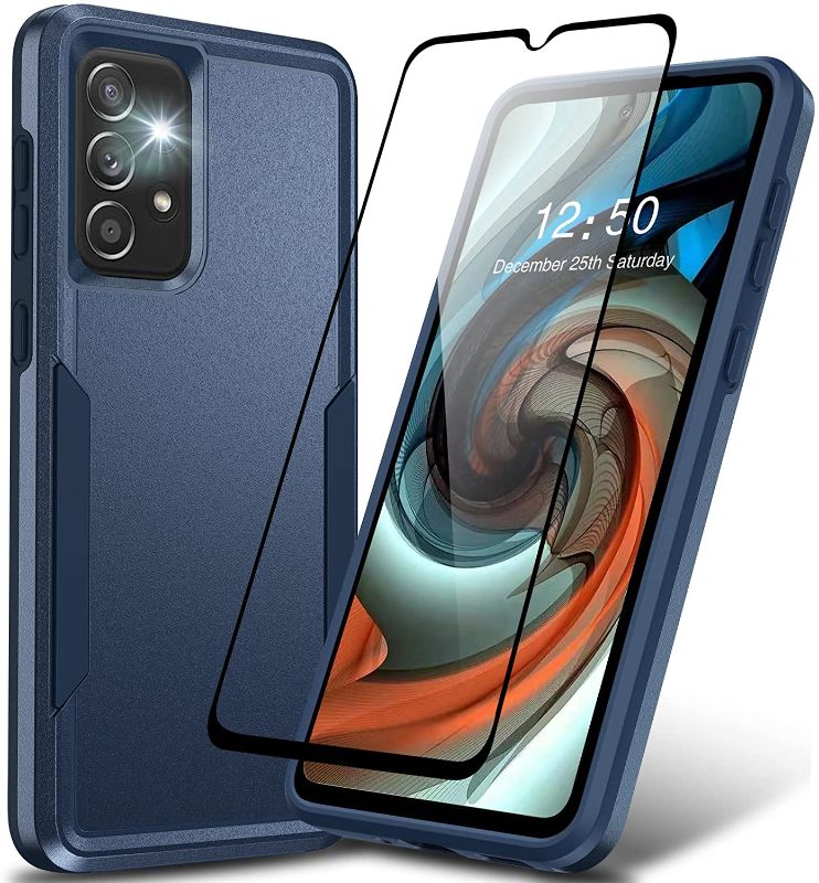 Photo 1 of 4 PACK - Nineasy for Samsung Galaxy A33 5G Case, with Tempered Glass Screen Protector Military Grade Shockproof Cover Support Wireless Charging Dual Layer Protective Case for A33 5G 6.4”