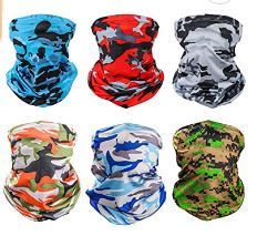 Photo 1 of 12 Pieces Sun UV Protection Face Mask Neck Gaiter Windproof Scarf Sunscreen Breathable Bandana Balaclava for Sport&Outdoor