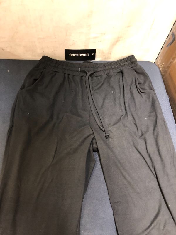 Photo 1 of DIBAOLONG Womens Yoga Pants Wide Leg Comfy Drawstring Loose Straight Lounge Running Workout Legging