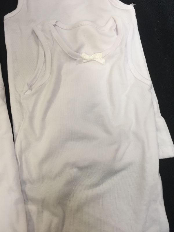 Photo 2 of TODDLER GIRLS TANK TOPS WHITE WITH BOW 6 PACK SIZE 12-18 MOTNHS 