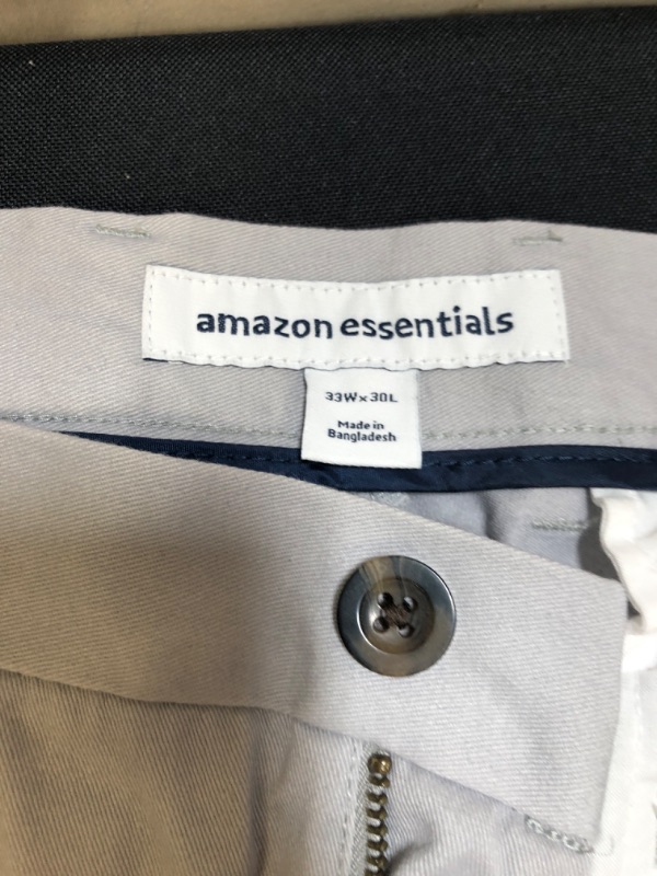 Photo 2 of Amazon essentials mens work pants size 33W X 30 L 