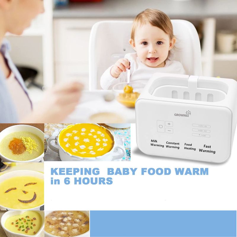 Photo 1 of Baby Bottle Warmer, Bottle Warmer 6-in-1 Fast Baby Food Heater&BPA-Free Warmer with LCD Display Accurate Temperature Control for Breastmilk or Formula
