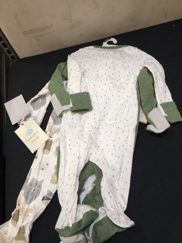 Photo 3 of Baby Boys' Little Cub Sleep N' Play - Cloud Island™ Olive Green/White (3pcs)
size 0-3 M