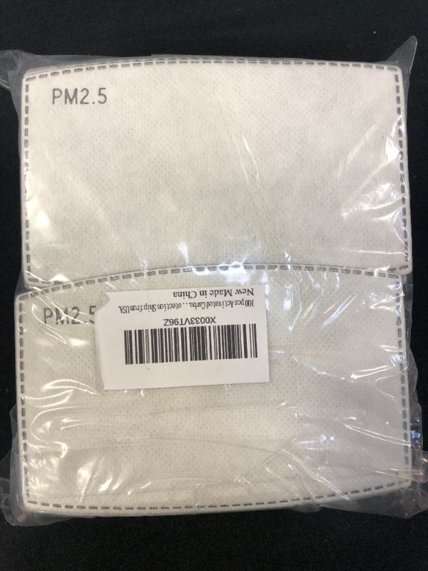 Photo 2 of 100PCS PM 2.5 Activated Carbon Filters,5 Layers Replaceable Anti Haze Filter Paper

