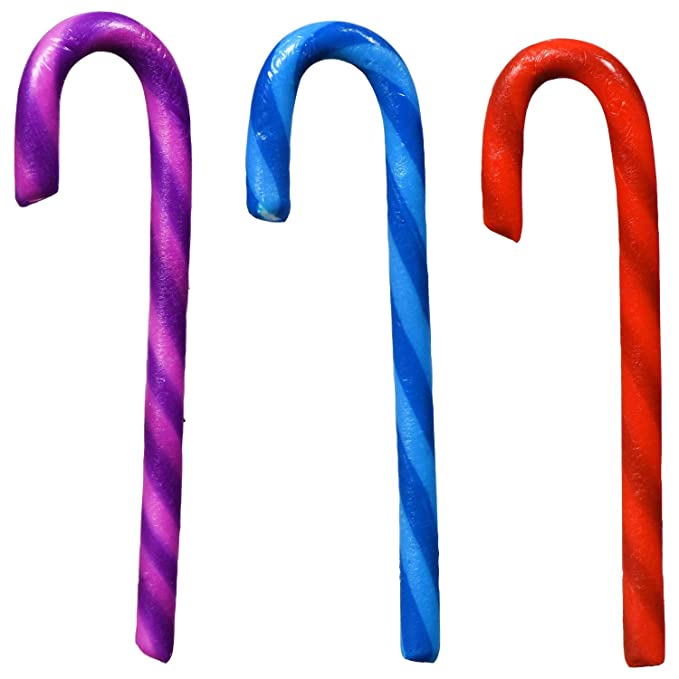 Photo 1 of  Kool-Aid Flavored Candy Canes - 3 Flavors: Tropical Punch, Cherry, Grape - 12 Count / 2 pack BB - 7-25-2023