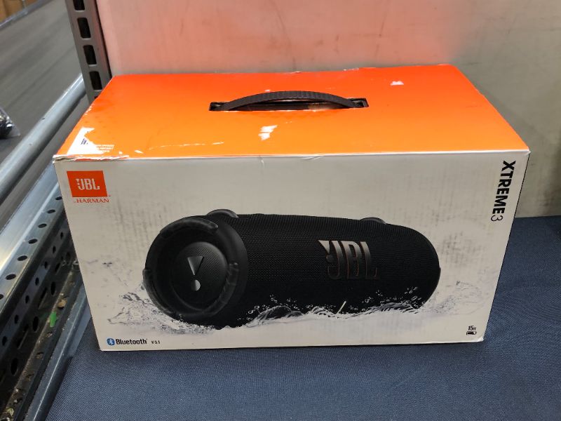 Photo 2 of JBL Xtreme 3 - Portable Bluetooth Speaker, Powerful Sound and Deep Bass, IP67 Waterproof, 15 Hours of Playtime, Powerbank, JBL PartyBoost for Multi-speaker Pairing (Black)
