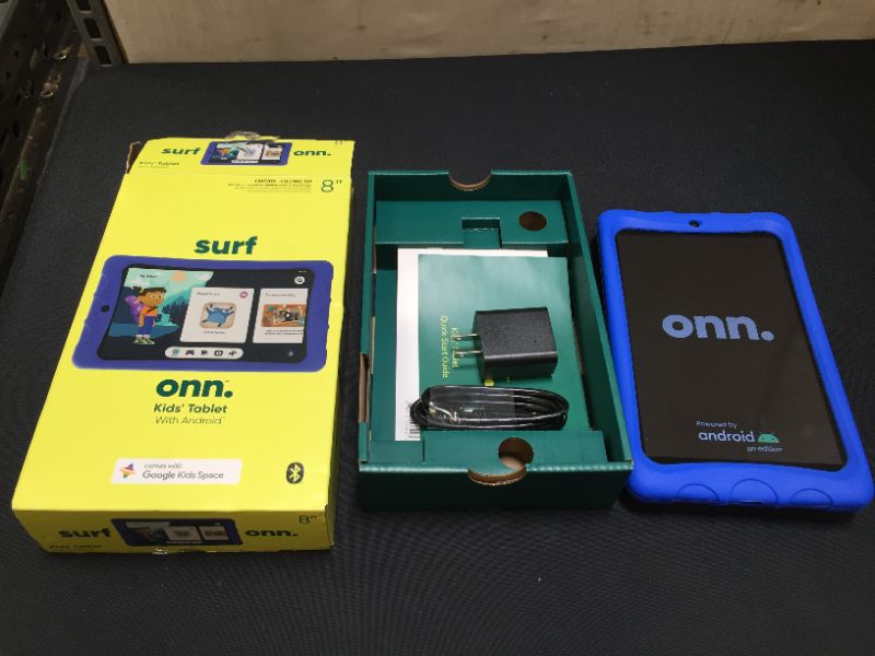 Photo 2 of onn. 8" Kids Tablet, 32GB (2021 Model) - Blue
