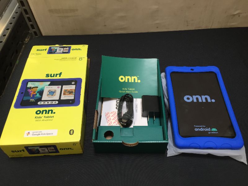 Photo 2 of onn. 8" Kids Tablet, 32GB (2021 Model) - Blue
