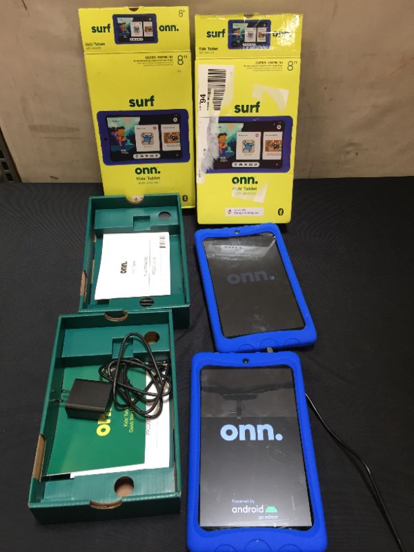 Photo 2 of onn. 8" Kids Tablet, 32GB (2021 Model) - Blue (2 PACK)