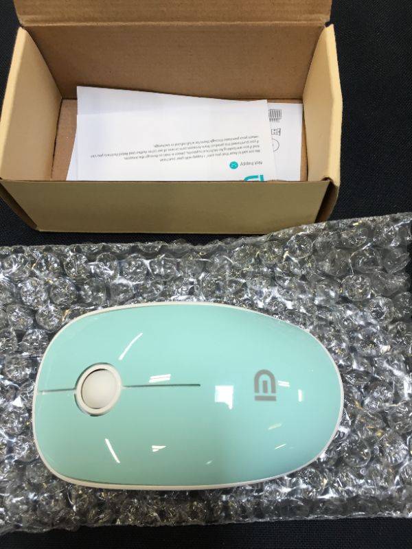 Photo 1 of FUDE V8 2.4G Wireless Mute Mouse Plug & Slim Mice Optical Tracking Power Saving Smooth Scroll Wheel for Laptop PC (Green)