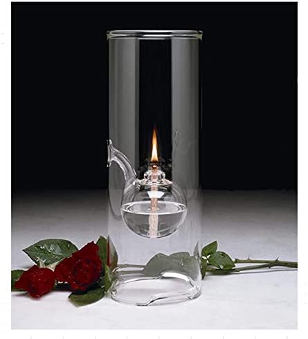 Photo 1 of Adsled Clear Glass Oil Light Borosilicate Includes Bliss Suspended Hurricane Candle Holder Sleeve Paraffin Lamp 22CM
