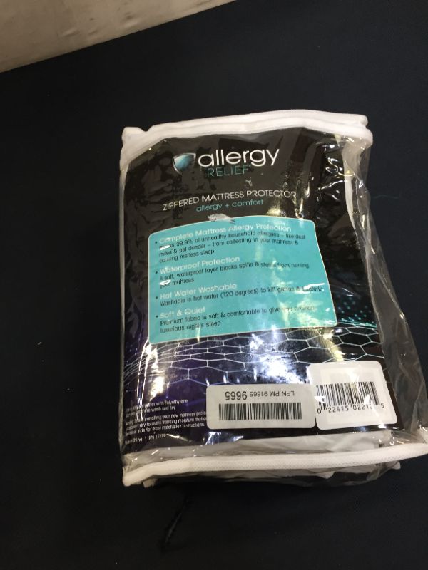 Photo 1 of Allergy Relief Zippered Mattress Protector, Full
