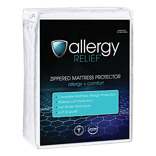 Photo 1 of Allergy Relief Zippered Mattress Protector, Full
