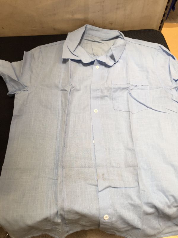 Photo 1 of womens button up blouse 
size M(minor stain)