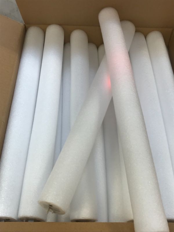 Photo 2 of 32 Pcs Giant 16 Inch Foam Glow Sticks July 4th Party Supplies Favors 3 Modes Color Changing Led Light Sticks Glow Batons Glow In The Dark Accessory for Birthday Wedding Carnival 4th of July Party

