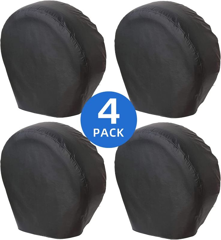 Photo 1 of 4 PACK FAUX LEATHER TIRE COVERS