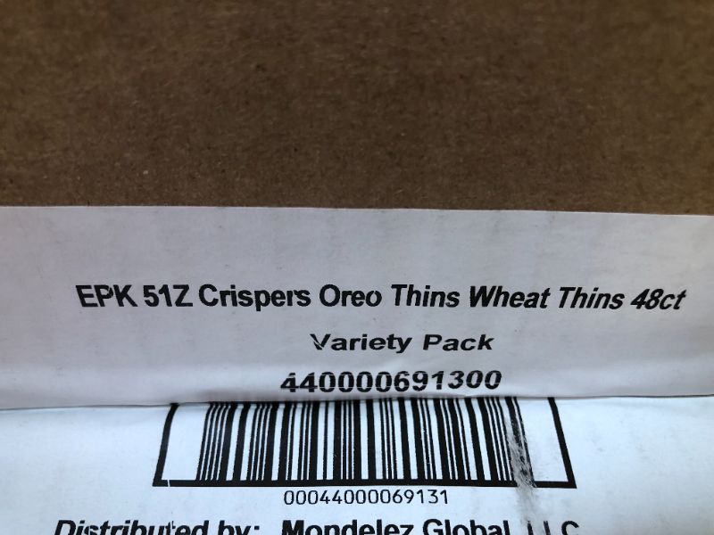 Photo 3 of crispers oreo thins wheat thins 48 ct--bb April 2022