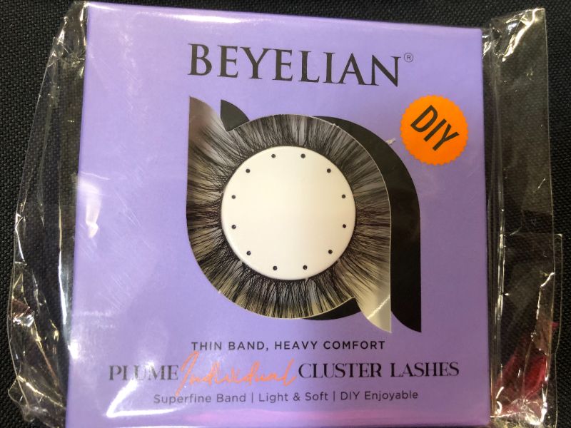 Photo 2 of BEYELIAN Cluster Lashes,DIY Eyelash Extension,Individual Eyelashes Clusters at Home Lash Clusters Extensions Glue Bonded Lash Extension 16mm 8 count
