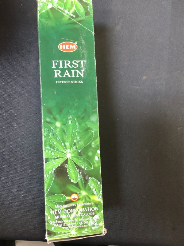 Photo 2 of First Rain - Box of Six 20 Stick Tubes - HEM Incense
