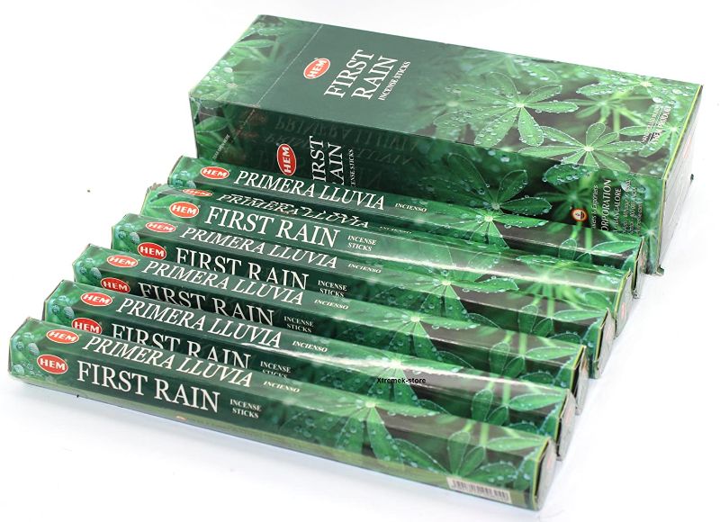 Photo 1 of First Rain - Box of Six 20 Stick Tubes - HEM Incense
