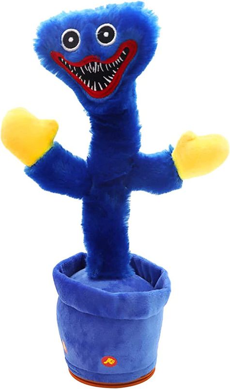 Photo 1 of Dancing Cactus Huggy Wuggy Toy for Kids,Talking Huggy Wuggy Plush Singing Cute Soft Gift,Talking Poppy Playtime Toy Attract Children's Attention Record Repeating What You Say with 120 Music(Blue)
bundle of 2